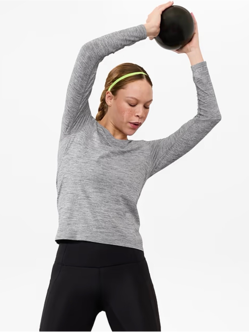 Athleta In Motion Top Heather Grey Size XL